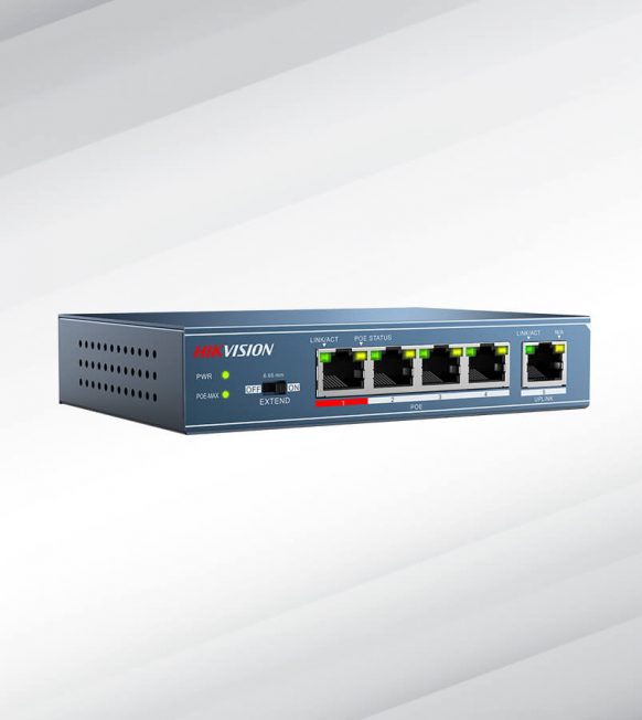 HikVision™ 5 Port Network PoE Switch (10/100Mbps)