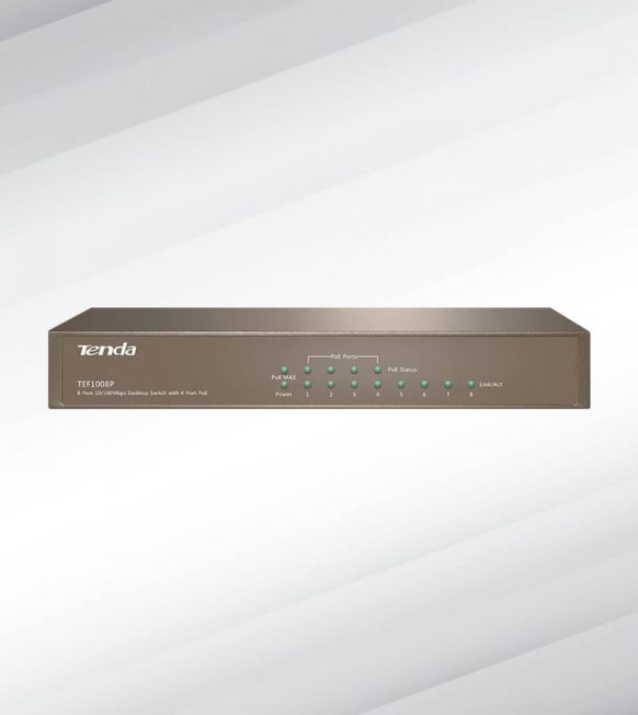 Tenda™ 8 Port PoE Switch (10/100Mbps)