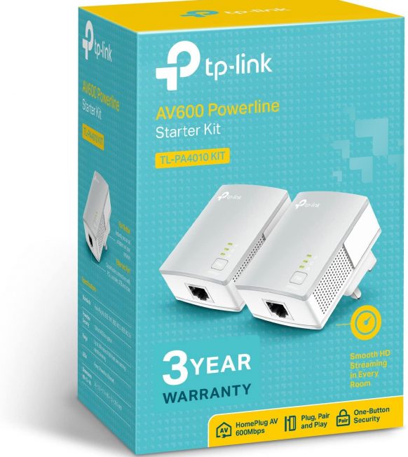 TP-Link TL-PA4010KIT Nano AV600 Powerline Adapter Plugs